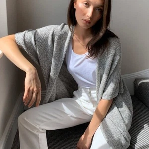 Aritzia Community Ionic Cape Sweater in Natural XXS - Picture 1 of 8