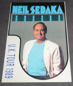 NEIL SEDAKA UK TOUR 1989 PROGRAMME full colour VG+ condition - Picture 1 of 3