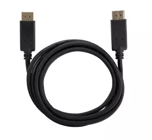 New 1.8m Full Male DisplayPort to full male DisplayPort Cable 2x Plug 2m #647 - Picture 1 of 1