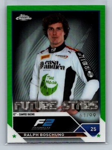 2023 Chrome F1 Ralph Boschung Green /99 - Picture 1 of 2