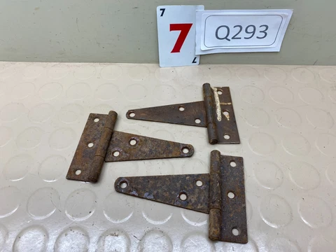 Vintage Lot of Barn Door Hinges - Farm Primitive - R7 Cover