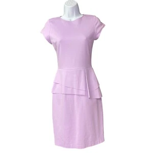 Love...Ady Lilac Peplum Short Sleeve Dress Sm NWT - Picture 1 of 7