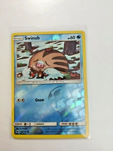 Pokémon TCG Swinub Crimson Invasion 19/111 Reverse Holo Common Fash & Safe Ship - Bild 1 von 2