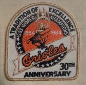 Baltimore Orioles 1984 World Champions 30th Anniversary Jersey Sleeve Patch - Picture 1 of 2