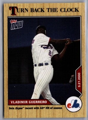 2020 Topps Now Turn Back the Clock #175 Vladimir Guerrero Montreal Expos - Image 1 of 2