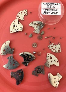 UNIVERSAL GENEVE Cal. 256 lot lote parts lot vintage movado 388 395 watch - Picture 1 of 4