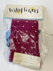 Wildflowers Clothing Leading Lady XL Socks Maroon GB31 - Picture 1 of 3