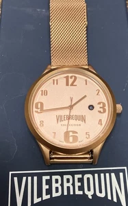Super Cool Vilebrequin LIMITED EDITION Watch In Box Swiss Movement Gold Tone - Picture 1 of 11