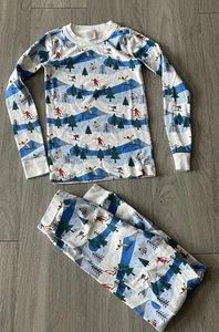 Hanna Andersson Unisex Kids Holiday Long Pajama Set Size US 8 - Picture 1 of 3