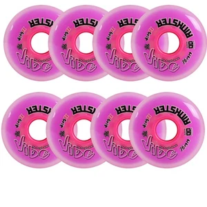 Rink Rat Roller Hockey Wheels Rinkster Vibe XX Grip Purple 8-Pack - Picture 1 of 14