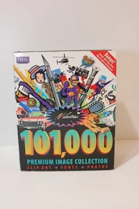MASTER CLIPS 101,000 Premium Image Collection Fonts Art CD Pack w/Manuals - Picture 1 of 18