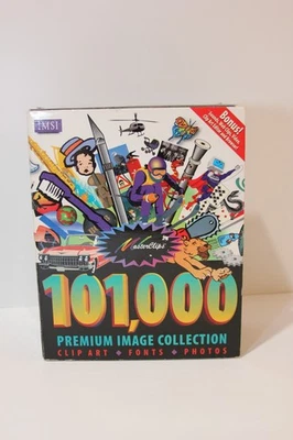 MASTER CLIPS  101,000 Premium Image Collection Fonts Art CD Pack w/Manuals - Image 1 of 4