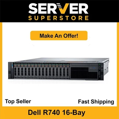 Dell PowerEdge R740 Server 2x Gold 6132 = 28 Cores H730P 64GB 2x NEW 480GB SSD - Image 1 of 4