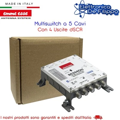 Multiswitch 5 Cavi Con 4 Uscite dSCR - Immagine 1 di 2