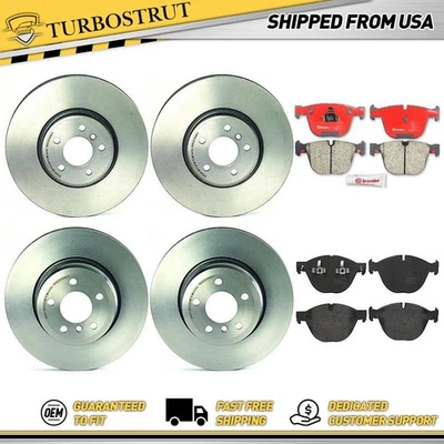 OE Brembo Prime Front Rear Brake Rotors Brake Pads Kit fits BMW X6 BMW 2008-2014 - Image 1 of 4