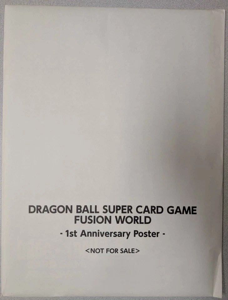 Dragon Ball Super Card Game Fusion World 1st Anniversary Poster Sealed - Bild 1 von 1