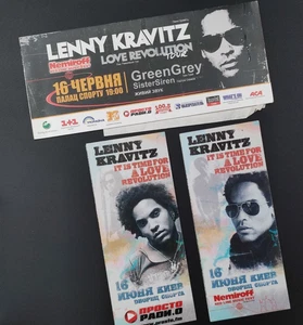 Lenny Kravitz Tickets ORIGINAL Kyiv, Ukraine concert, Sports Palace 2008 - Picture 1 of 5