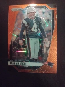 2024 Panini Orange Prizm Adam Vinatieri New England Patriots #199 - Picture 1 of 5