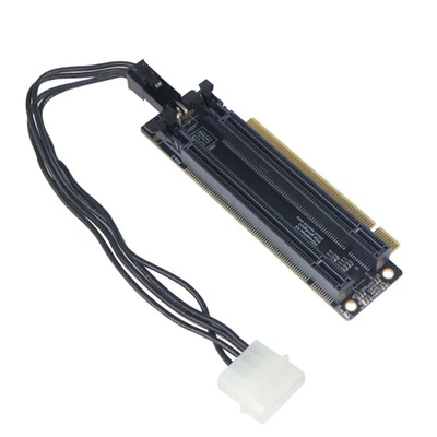 1PC Expansion Card PCIE X16 4.0 High-Speed Transmission Gen4 Gen3 4Pin/SATA - Image 1 of 4