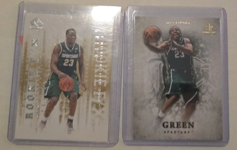 Auténtico Draymond Green RC 2012-13 SP #33 y #96 Warriors Michigan State Foto 1 de 2