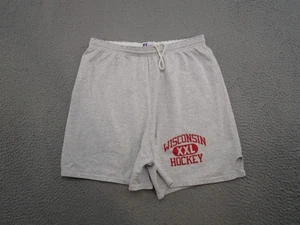 Vintage 90s Russell Athletic Wisconsin Badgers Hockey NCAA Shorts 2XL USA Made - Bild 1 von 8