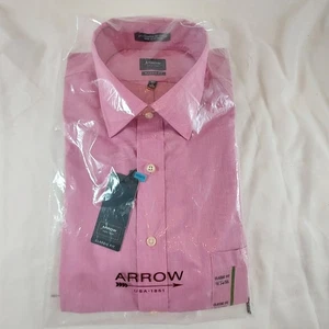 Arrow Herren 16 34/35 klassische Passform Hemd faltenfrei NEU mit Etikett wüstenrose - Bild 1 von 11