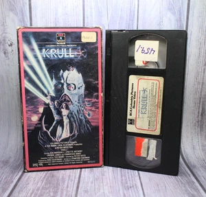 RARE Krull VHS Tape Sci-fi Fantasy Cult Classic RCA Columbia Ex-Rental Red Label - Foto 1 di 4