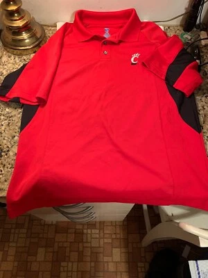 University Of Cincinnati BEARCATS NCAA Polo Shirt Size M Embroidered UNISEX NEW  - Image 1 of 4