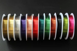 11 pcs 0.3mm Copper Wire Midge Larvae Nymph Ribbing Body Fly Tying Rib Materials - Imagen 1 de 8