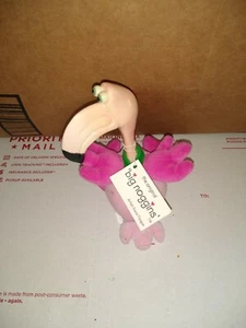 Rare Vintage Big Noggins Pink Flamingo Artist David Tougas Plush Body with Tag. - Picture 1 of 2