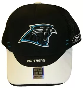 Carolina Panthers Mens Reebok Stretch Fit One Fit hat Mesh New Nfl - Picture 1 of 4