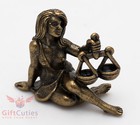 Solid Brass Amber Figurine of Libra Astrology Zodiac sign Horoscope IronWork