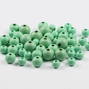 Round Ball Spacer Beads 8/10/12mm Natural Wooden Beads Jewelry Making 50-200pcs 
