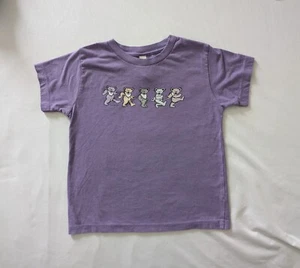 Bella + Canvas Kids 5T Purple Dancing Bears T-Shirt Grateful Dead Style - Picture 1 of 10