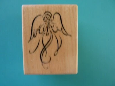 Cuerno de juego de ángeles, sello de goma pequeño D-2438 PSX  Foto 1 de 2