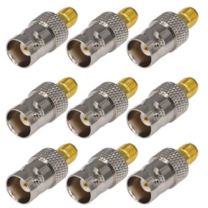 9Pcs SMA Female Jack to BNC Female Jack RF Coaxial Adapter Plug Connector SP-A - Picture 1 of 5