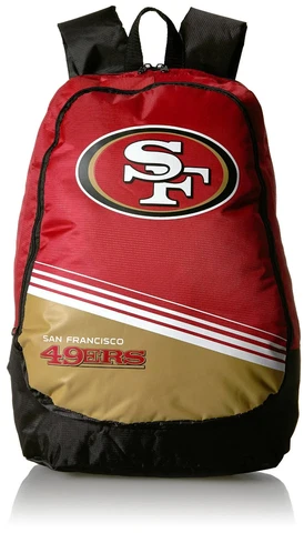 San Francisco 49ers NFL Stripe Core Backpack Football Cover