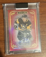 2019-20 Upper Deck Stature Sidney Crosby #50 On Card Auto Red Parallel SSP 01/10