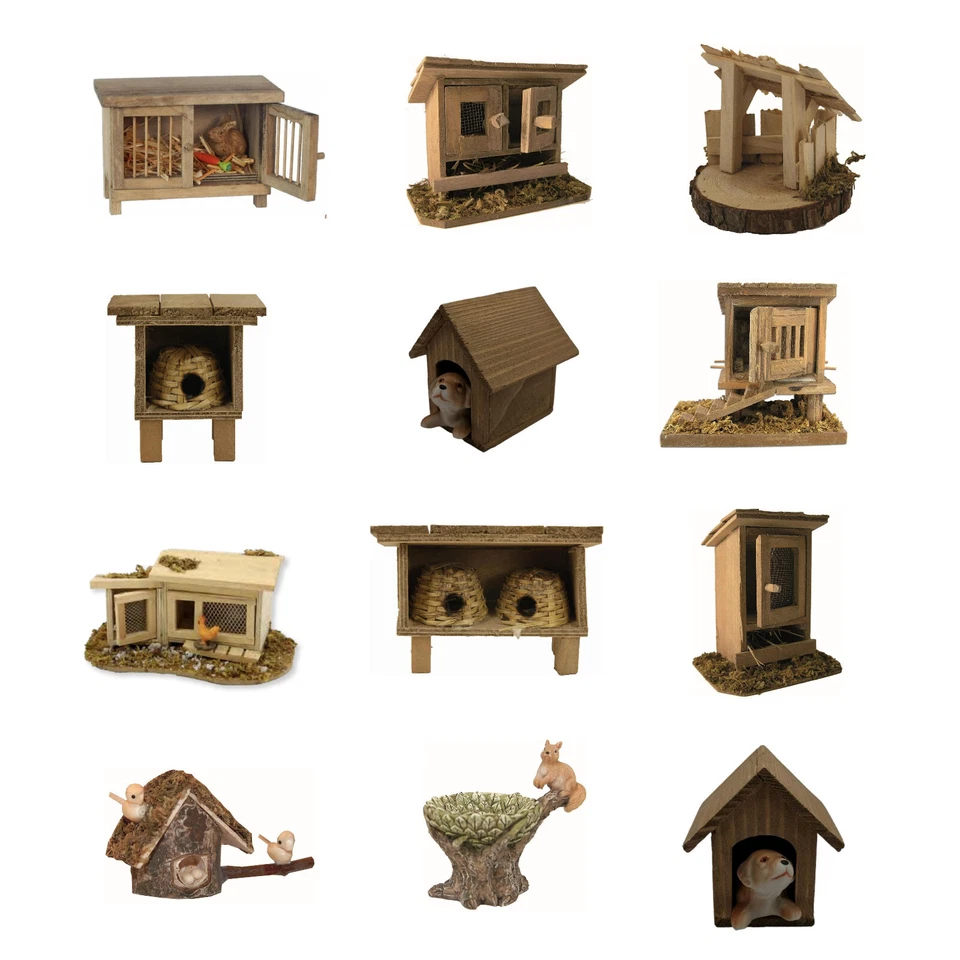 Wichtelmöbel Garten 2,7-10cm Stall Tiere Ställe Holz Möbel rustikal Wichtel Stf - Bild 1 von 1