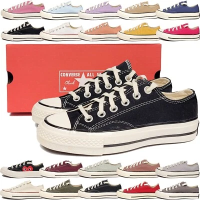 Converse All Star Shoes Chuck Taylor Low Top Unisex Casual Canvas Sneakers - Image 1 of 4