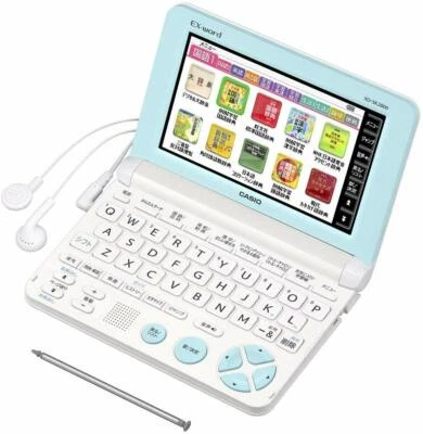 Casio Electronic Dictionary EX-Word XD-SK2800WE White Learn Japanese Japan - Image 1 of 4
