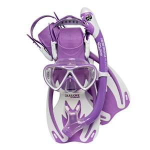 Cressi Rocks Dry Pro Snorkelling Set Lilac – Just for Kids! Ages 7-12 - Picture 1 of 11