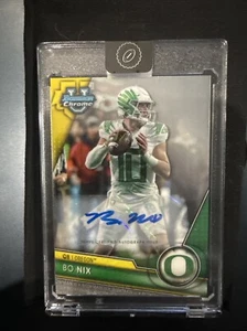 2023 Bowman U Chrome Bo Nix 159 Auto - Bild 1 von 2