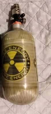 Tanques de paintball HPA Pure Energy fibra de carbono 68cu 3000psi expirados - Imagem 1 de 4