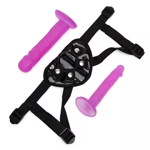 Lovehoney Strap On Dildo Harness Kit - 8 inches & 6 inches Wearable Pegging Kit - Picture 1 of 2