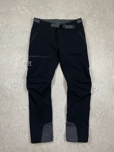 Haglofs Skarn Winter Pants Mens Size S Black Outdoor Hiking Ski Casual Soft - Picture 1 of 18
