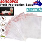 50/100x Fruit Net Bags Agriculture Garden Vegetable Protection Mesh Insect Proof