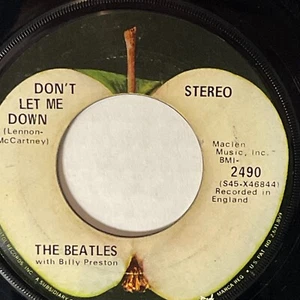 The Beatles Get Back, Don't Let Me Down 45 RPM Apple Records 2490 - Imagen 1 de 4