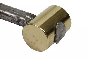 Traditional Truss Rod Anchor Barrel Nut - Brass - 10-32 thread 1/2" length - Picture 1 of 3