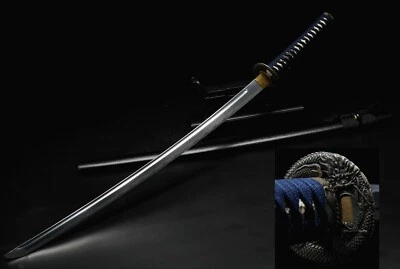 Espada Katana Samurai Clásica Hecha a Mano Ojo de Serpiente Guerrero Táctico Foto 1 de 4